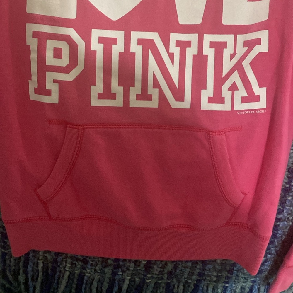 Victoria's Secret PINK "LOVE PINK" Pullover Sweatshirt XS - Picture 4 of 4